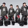 Ropa de moda infantil para street dance, trajes para niños para entrenamiento de hip-hop, ropa de actuación genial para niñas, disfraces de actuación infantiles