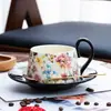 Presentes de Inauguração de Loja para Clientes, Copos de Água de Cerâmica, Presentes para Reunião Anual da Empresa, Caixas de Presente com Xícaras de Café e Pires de Aparência Sofisticada
