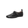 Zapatos de Piel Suave con Acabado Desgastado, Nuevo Modelo 2026, Punta Redonda, Suela Plana, Corte en V, Zapatos de Mujer Individuales Vintage, Piel de Vaca de Primera Capa, Zapatos de Abuela