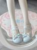 Lindos Originales Lolita Encaje Lazo Zapatos de Cuero Ballet Punta Redonda Tacón Bajo Lolita Zapatos Pequeños de Cuero Jk Princesa