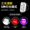 Luz Trasera para Bicicleta, Luz de Advertencia Nocturna Multifuncional Impermeable de Alto Brillo, Equipo Magnético Portátil para Ciclismo de Montaña y Carretera