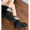 Botas de Nieve de Suela Gruesa para Mujer 2026 Nuevo Estilo de Invierno Forradas de Felpa Calientes Engrosadas Zapatos de Algodón Antideslizantes Impermeables Botas Martin Botines
