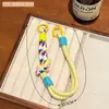 Colgante de Muñeca con Cuerda Trenzada de Colores Accesorios Decorativos Colgantes Cuerda Llavero de Mochila Gancho para Lanyard DIY Venta al por Mayor