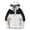 Chaqueta Tres en Uno Termosellada para Hombre Otoño e Invierno Grafito Delgada Mantenedora del Calor Cortavientos Impermeable Chaqueta de Montaña para Exterior Chaqueta para Mujer