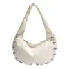 Bolsa de bolinho estilo coreano ins com estrelas para mulheres, grande capacidade, versátil para o dia a dia, bolsa de ombro, bolsa tote feminina