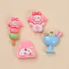 Matcha Desenho Animado Fofo Criativo Artesanal DIY Cola de Creme Resina Acessórios Charms para Crocs Pacote de Material Atacado