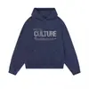Sudadera con Capucha y Bolsillo de Moda Holgada con Estampado de Letras y Pedrería Nueva para Otoño e Invierno 2025 para Hombres y Mujeres
