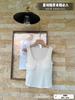 Estilo Lujuria Pura Espalda Hermosa Diseño Adelgazante Camisola con Botones Moda Casual Copa Fija Top para Usar Debajo