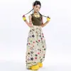 Conjunto de jazz para niña en verde militar, chaleco de imitación de dos piezas, estilo moderno dulce y genial, conjunto de pantalones largos, ropa de verano de moda para chica de jazz