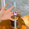 Correa de reloj compatible con Huawei Band 11 Pro, doble diamante de metal Gato KT 8/9/10 NFC, elegante pulsera para mujer