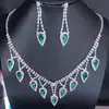 Conjunto de Colares Europeu e Americano Mais Vendido Transfronteiriço Joias com Pingente Brincos de Gota Roxa Bestseller da Amazon Moda Feminina de Nicho de Luxo Leve