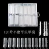 Transfronteiriço 120 Caixas de Nail Art Cristal para Extensão de Unhas Molde de Unha com Suporte de Papel de Escala Adesivo Rápido para Extensão