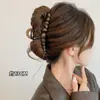 Nuevo clip de tiburón 2026 para otoño e invierno, pinza para el cabello de gran tamaño de alta gama para mujeres con cabello abundante, con diseño de lazo