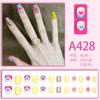 Usando Unha Unha Mistura Unhas Francesas ins Aurora Removível Fake Nail Bow Frosted Ice Clear