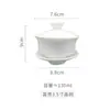 Fábrica de Origen Tazón de Porcelana Blanca Hogareño Tazón de Tres Talentos Juego de Té Kung Fu Individual Grande, Mediano y Pequeño Tazón de Té de Cerámica en stock
