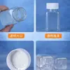 Botellas Cuadradas Pequeñas de 30 ml en Stock para Venta al por Mayor, Botellas Pequeñas para Medicamentos, Botellas de Almacenamiento para Cuentas, Botellas de Plástico Transparentes Portátiles, Botellas Dispensadoras para Cápsulas