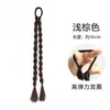 Peruca Feminina de Rabo de Cavalo Alto Novo Estilo Chinês Doce Cool Trançado Boxe Torcido Longo Trançado Estilo Nacional Trançado Torcido Peruca Duplo Rabo de Cavalo
