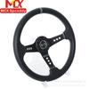 Modificación de Coche Más Vendida Transfronteriza Volante de Cuero Genuino de 14 pulgadas Volante Universal Cóncavo Sp Racing Universal