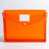Bolsa de botão tridimensional A4 Bolsa de arquivo transparente PP B4 Bolsa de armazenamento para provas de classificação de matérias Bolsa de dados com botão de pressão pode ser impressa