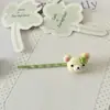 Presilha de Cabelo Rilakkuma Trevo de Quatro Folhas Fofo Estilo Ins Desenho Animado Doce Presilha Sem Marcar Franja Lateral Grampo de Cabelo Presilha de Maquiagem