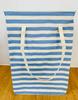 Cesta de Lavandería Plegable a Rayas a Prueba de Humedad para el Hogar, Cubo para Ropa Sucia, Contenedor de Almacenamiento para Ropa y Juguetes, Organizador Plegable