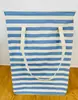Cesta de Lavandería Rayada Plegable a Prueba de Humedad para Ropa Sucia Hogar Cesto para Ropa Sucia Cesta de Almacenamiento Ropa Juguetes Artefacto de Almacenamiento Plegable