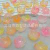 Gelatina degradado flor de peonía con cuentas material para accesorios diy al por mayor cuentas sueltas accesorios para pulseras material de flor de fénix hecho a mano