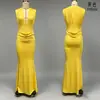 Vestido de calle plisado ajustado simple para mujer, estilo callejero, cuello en V sexy sin mangas, elegante, estilo vacacional