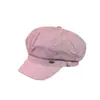 Boina Retro Delgada Transpirable de Verano para Mujer, Estilo Coreano Dulce y Elegante, Hace que la Cara Parezca Más Pequeña, Sombrero Octogonal Versátil