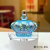 Chaveiro Decorativo Pingente Grande Coroa Transparente em Acrílico Acessório DIY Feito à Mão Brinquedo de Pedra Preciosa Infantil