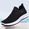 2026 Nuevos Zapatos Deportivos Casuales de Primavera para Hombre Transpirables sin Cordones Malla Fly-Knit para Hombres de Mediana Edad y Mayores Transfronterizos
