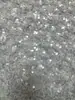 Direto da fábrica moda europeia e americana flanela fofa 9M furo lateral ponto de uva marca tecido bordado com lantejoulas feminino