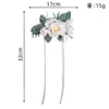 Suprimentos para Casamento Estilo Europeu, Conjunto de Flores de Pulso e Lapela com Tema Floresta, Flores de Pulso para Grupo de Madrinhas, Lapelas para Noivo e Padrinhos