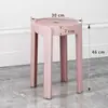 Directamente del fabricante, taburetes de plástico engrosados para uso doméstico, taburetes de comedor apilables, cómodos para sentarse a largo plazo, taburetes de molino de viento