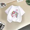 Camisetas de Manga Corta con Cuello Redondo para Niños y Niñas, Estilo Nuevo 2026 Transfronterizo, Tops de Algodón con Estampado de Dibujos Animados de Moda, Tendencia en Ropa Infantil de Media Manga