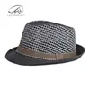 Sombrero de Paja Transpirable de Verano para Hombre, Sombrero de Sol de Playa para Mujer, Sombrero Jazz Retro Británico con Malla