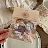 Bolsa de Inverno Gatinho Desenho Animado Kt Fita de Cabelo Infantil Corda de Cabelo Fofa Elástico de Alta Elasticidade Acessórios de Cabelo 5 Peças para Prender o Cabelo