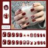 C665-Cross-border Novo Natal Ano Novo Use Armadura Branco Natal Alce Nail Art Boneco de Neve Floco de Neve Adesivo de Unhas Falsas