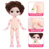 Caixa de Presente Conjunto Boneca Princesa 17cm Presente de Jardim de Infância Presente de Aniversário para Crianças Brinquedo de Menina Boneca Bebê Fofo