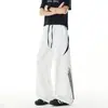 Pantalones casuales de bloques de color a rayas estilo americano para hombre, pantalones tácticos ligeros de verano para exteriores de secado rápido, pantalones cargo deportivos de corte holgado