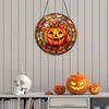Halloween Transfronterizo Horror Calabaza Otoño Decoración de Calabaza Acrílico Pintado Atrapasol Decorativo para Ventana Colgante para Porche