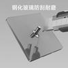 Electricista Internacional Ultrafino Gris Vidrio Templado Poste Hogar Oculto Enchufe 16A Uno Abierto 5 Cinco Orificios Panel de Pared