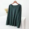 Ropa interior térmica sin costuras para mujer de Otoño e Invierno, Camiseta de manga larga ajustada con cuello redondo y forro polar, Top engrosado