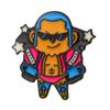 Broche de Dibujos Animados Versión Q Serie Anime One Piece Insignia de Soporte Trasero Luffy Insignia de Tela Chopper Zoro Robin