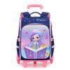 Mochila escolar con ruedas para niñas de primaria 1-3-5 años Frozen niños trolley mochila escolar gran capacidad seis ruedas sube escaleras Bolsa Espacial