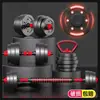 Halteres Fitness Masculino Equipamento Doméstico Barra Kettlebell Treino de Músculos do Braço Conjunto de Halteres Ajustáveis Dinâmico Par de Estudantes
