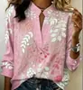 2026 Ropa de mujer transfronteriza europea y americana de Amazon, top de camisa casual de moda de otoño con cuello en V holgado para mujer
