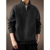 Sudadera Pesada de Alto Gama Italiana con Media Cremallera y Cuello Alto para Hombre, Estilo Primavera y Otoño 2026, Marca Americana de Moda, Chaqueta Casual Holgada