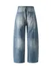 Calça Jeans Tendência Estilo Americano Nanxia para Homens, Nova Coleção de Primavera, Caimento Solto, Versátil, Perna Reta Perna Larga Calça Casual