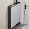 Gabinete para Zapatos Ultradelgado 17cm Económico para Entrada del Hogar Simple Moderno Gran Capacidad de Almacenamiento Lujo Ligero Tipo abatible Zapatero Pequeño
